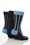 Mens 3 Pair Pringle Stonehaven Vertical Stripe Fashion Socks In 3 Colours