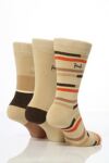 Mens 3 Pair Pringle Lockerbie Fashion Striped Socks In 4 Colours