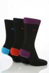 Mens 3 Pair Pringle Kentallen Spotty Fashion Socks In 4 Colours