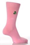 Ladies 1 Pair SockShop Individual Embroidered Sock SHAMROCK