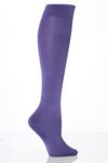 Ladies 1 Pair Jonathan Aston Plain Shiny Knee High Socks In 3 Colours