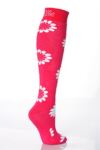 Ladies 1 Pair Elle Patterned Wellie Socks In 3 Colours