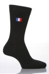 Mens 1 Pair SockShop Individual Embroidered National Flag - FRANCE