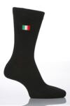 Mens 1 Pair SockShop Individual Embroidered National Flag - ITALY
