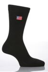 Mens 1 Pair SockShop Individual Embroidered National Flag - USA