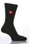 Mens 1 Pair SockShop Individual Embroidered National Flag - SWITZERLAND
