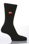 Mens 1 Pair SockShop Individual Embroidered National Flag - GERMANY