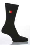 Mens 1 Pair SockShop Individual Embroidered National Flag - PORTUGAL