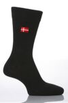 Mens 1 Pair SockShop Individual Embroidered National Flag - DENMARK