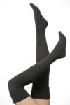 Ladies 1 Pair Falke Striggings Plain Over The Knee Sock In 3 Colours