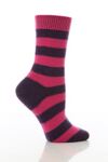 Ladies 1 Pair Pantherella 85% Cashmere Striped Anklet In 6 Colours