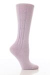 Ladies 1 Pair Pantherella 85% Cashmere Cable Lounge Socks In 6 Colours