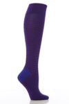 Ladies 1 Pair John Smedley Ada Thin Stripe Merino Wool Knee High Socks In 4 Colours