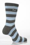 Mens 2 Pair Pringle Lewis Block Stripe Casual Socks In 3 Colours