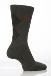 Mens 2 Pair Pringle Leven Argyle Patterned Socks In 3 Colours
