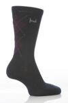 Mens 2 Pair Pringle Leven Argyle Patterned Socks In 2 Colours