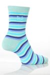 Ladies 2 Pair Pringle Melissa Multicoloured Striped Socks In 3 Colours