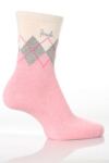 Ladies 2 Pair Pringle Charlotte Argyle Patterned Socks In 7 Colours