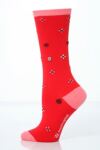 Ladies 1 Pair Burlington Bright Scattered Argyle Patterned Socks In 4 Colours