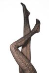 Ladies 1 Pair Elle Filigree Patterned Net Tights