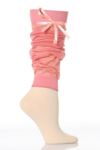 Ladies 1 Pair Jonathan Aston Baggy Linen Legwarmer With Ribbon Trim In 7 Colours