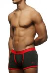 Mens Pringle Contrast Fashion Cotton Trunk Boxer Shorts In Black