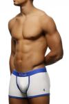 Mens Pringle Contrast Fashion Cotton Trunk Boxer Shorts In White