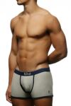 Mens Pringle Contrast Fashion Cotton Trunk Boxer Shorts In Grey