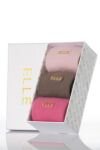 Ladies 3 Pair Elle Plain Angora Sock Gift Box In 2 Colourways