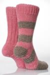 Ladies 2 Pair Totes Naturals Wool Blend Slipper Socks In 2 Colours