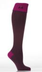 Ladies 1 Pair Falke Striggings New Wool Mix Rib Knee High Sock With Contrast Cuff And Bow Detail In 3 Colours