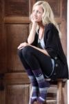 Ladies 1 Pair Elle Striped Angora Socks In 5 Colours
