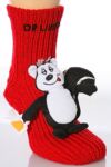 Mens 1 Pair SockShop Toy Box Socks Drunk As A Skunk With Non-slip Grip