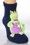 Boys 1 Pair SockShop Toy Box Socks Dragon With Non-slip Grip