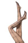 Ladies 1 Pair Elle Diamond Pattern Fishnet Tights