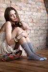 Ladies 3 Pair Elle Striped Cotton Socks In 5 Colours