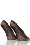 Ladies 2 Pair Elle Diamond Fishnet Shoe Liners