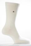 Mens 1 Pair SockShop Colour Burst Cotton Sock In 18 Colours Cream