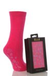 Ladies 1 Pair Elle Angora Slipper Sock Gift Box In 4 Colours