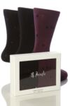 Mens 3 Pair Pringle Kinross Spot Sock Gift Box In 3 Colours