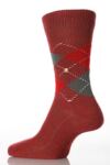 Mens 1 Pair Burlington Original Extra Soft Argyle Sock In 38 Colours