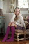 Ladies 2 Pair Elle Plain Bamboo Knee Highs In 7 Colours