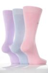 Ladies 3 Pair SockShop Colour Burst Cotton Socks In 4 Colours