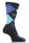 Ladies 2 Pair Pringle Louise Argyle Ankle Socks In 8 Colours