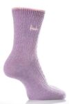 Ladies 2 Pair Pringle Helen Cable Knit Cotton Sock In 6 Colours