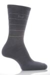 Mens 2 Pair Pringle Strathallen Horizontal Stripe Sock In 4 Colours