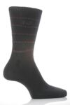 Mens 2 Pair Pringle Strathallen Horizontal Stripe Sock In 3 Colours