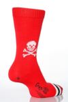 Mens 1 Pair Corgi 100% Cotton Skull Socks In 4 Colours