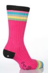 Mens 1 Pair Corgi 100% Cotton Stripe Leg and Toe Socks In 4 Colours