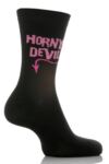 Ladies 1 Pair SockShop Dare To Wear - Horny Devil